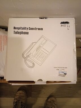 Landline Office Telephone in Beige